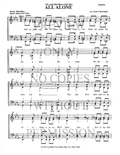 All Alone — sheet music preview, arranged by Jean McFadyen