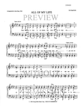 All Of My Life — sheet music preview, arranged by June Berg