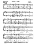 And So It Goes — sheet music preview, arranged by Barbara McNeill