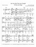 Can You Feel The Love Tonight — sheet music preview, arranged by June Berg