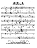 Carol Me — sheet music preview, arranged by Kay Bromert
