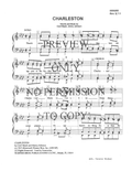 Charleston — sheet music preview, arranged by Connie Nickel