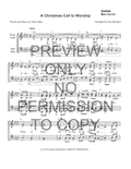 A Christmas Call To Worship — sheet music preview, arranged by Kay Bromert