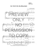 Go Tell It On The Mountain — sheet music preview, arranged by June Berg