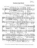 Goodbye Cruel World — sheet music preview, arranged by June Berg
