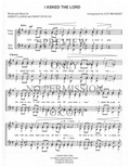I Asked The Lord — sheet music preview, arranged by Kay Bromert