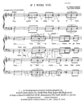 If I Were You — sheet music preview, arranged by LaVeda Redfield