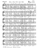 Jesus, Jesus, Rest Your Head — sheet music preview, arranged by Barbara McNeill