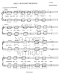 Jolly Old St. Nicholas — sheet music preview, arranged by LaVeda Redfield