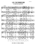 La Cucaracha — sheet music preview, arranged by Kay Bromert