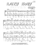 Lazy Day — sheet music preview, arranged by David Wright
