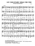 My Christmas Song For You — sheet music preview, arranged by Kay Bromert