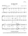 No One's Fool — sheet music preview, arranged by Avis Fellows
