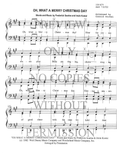Oh, What A Merry Christmas Day — sheet music preview, arranged by Connie Nickel