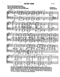 On My Own — sheet music preview, arranged by Barbara McNeill