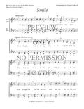 Smile — sheet music preview, arranged by Carolyn Schmidt