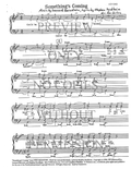 Something's Coming — sheet music preview, arranged by Bev Sellers