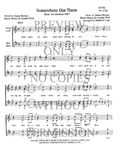 Somewhere Out There — sheet music preview, arranged by Sheila Cope