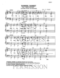 Sunrise, Sunset — sheet music preview, arranged by Connie Nickel