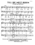 Till We Meet Again — sheet music preview, arranged by Kay Bromert