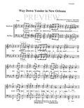 Way Down Yonder In New Orleans — sheet music preview, arranged by Bitsy Bacon