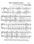 What A Wonderful World — sheet music preview, arranged by Peg Millard