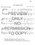 The Lord's Prayer — sheet music preview, arranged by Sylvia Alsbury