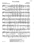 We Are Family — sheet music preview, arranged by Anna-Maria Nystrom
