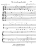 The Lion Sleeps Tonight — sheet music preview, arranged by Molly Clark