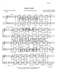 Girl Talk — sheet music preview, arranged by Charlotte Pernert