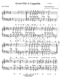 Good Old Acapella — sheet music preview, arranged by Pat LeVezu