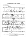 A Bundle Of Old Love Letters — sheet music preview, arranged by Carolyn Schmidt