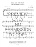 Thank You Very Much — sheet music preview, arranged by Sonny Steffan