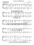 Give Us This Day — sheet music preview, arranged by Doris Twardosky