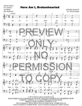 Here Am I, Brokenhearted — sheet music preview, arranged by Brent Graham