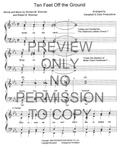 Ten Feet Off The Ground — sheet music preview, arranged by Molly Clark