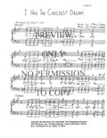 I Had The Craziest Dream — sheet music preview, arranged by Cheryl Suhr
