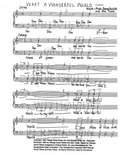What A Wonderful World — sheet music preview, arranged by Cheryl Suhr