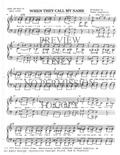 When They Call My Name — sheet music preview, arranged by Diane Landry