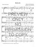 We Go On — sheet music preview, arranged by Laura Pienkowski