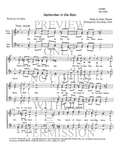 September In The Rain — sheet music preview, arranged by June Berg