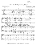 Have You Got Any Castles, Baby? — sheet music preview, arranged by June Berg