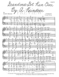 Grandma Got Run Over By A Reindeer — sheet music preview, arranged by Carolyn Healey