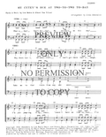 My Cutey's Due At Two-To-Two — sheet music preview, arranged by Linda Edmondson