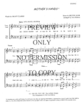 Mother's Hands — sheet music preview, arranged by Avis Fellows