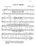 That's Amore — sheet music preview, arranged by Gene Cokeroft