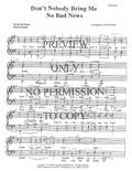 Don't Nobody Bring Me No Bad News — sheet music preview, arranged by Carolyn Healey