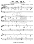 Amazing Grace — sheet music preview, arranged by Carolyn Johnson