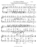 YW - Lo! How A Rose (Young Women Voicing) — sheet music preview, arranged by Carolyn Johnson