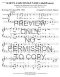 Mary's A Grand Old Name — sheet music preview, arranged by Carolyn Johnson